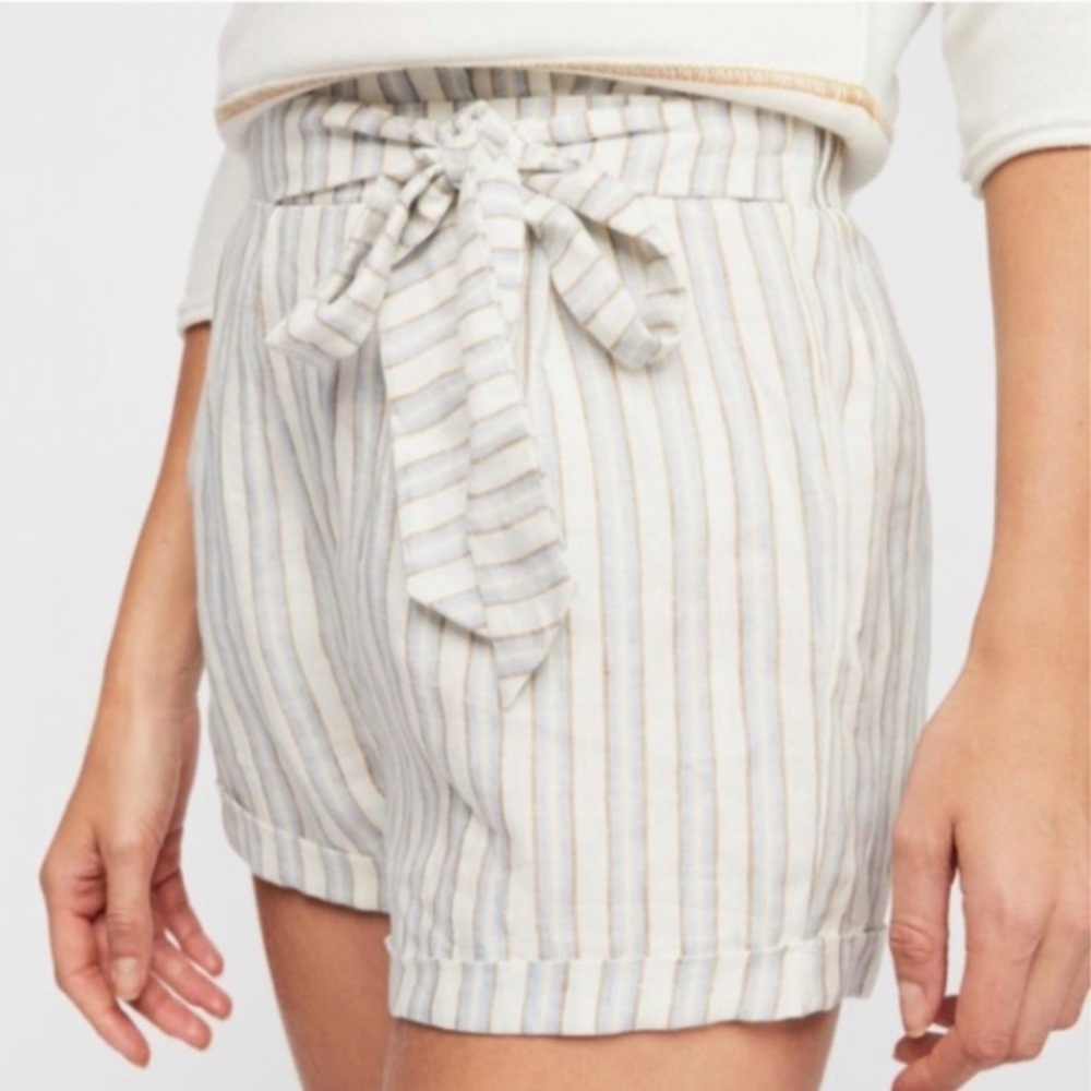 Heartloom Free People Piper Linen Shorts